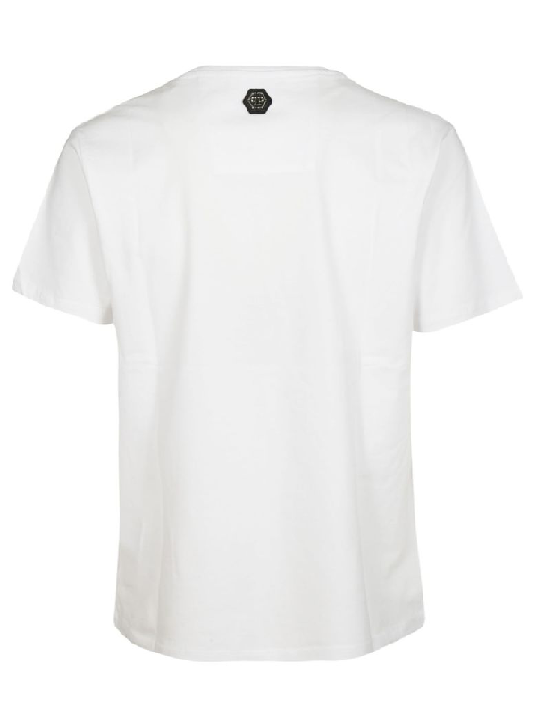 Philipp Plein Skull Logo T-shirt In White | ModeSens