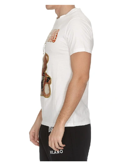 Shop Moschino Teddy Circus T-shirt In White