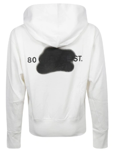 Shop Helmut Lang Printed Hoodie In White