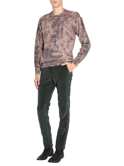 Shop Etro Round Neck Sweater In Beige