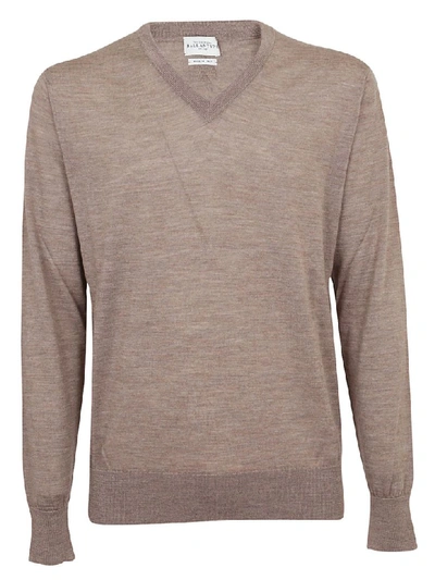 Shop Ballantyne V-neck Sweater In Natural