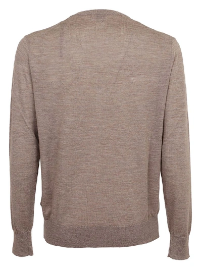 Shop Ballantyne V-neck Sweater In Natural