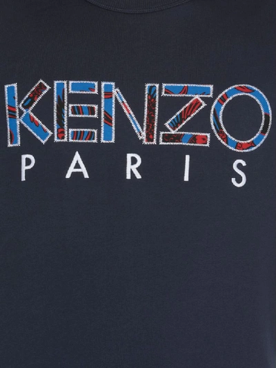 Shop Kenzo Cotton Sweatshirt In Ink