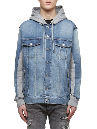 Shop Balmain Jacket In Denim/blu