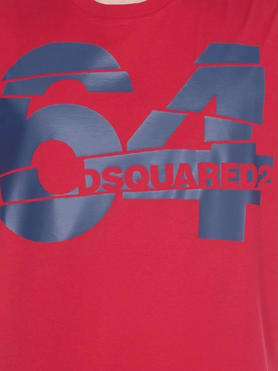 Shop Dsquared2 Logo T Shirt In Red