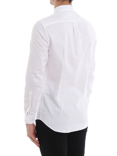 Shop Golden Goose Logo Patch Shirt In White Patch