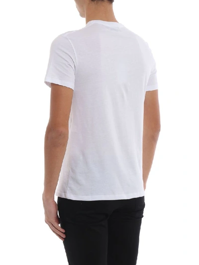 Shop Alexander Mcqueen Skull Print T-shirt In White/mix