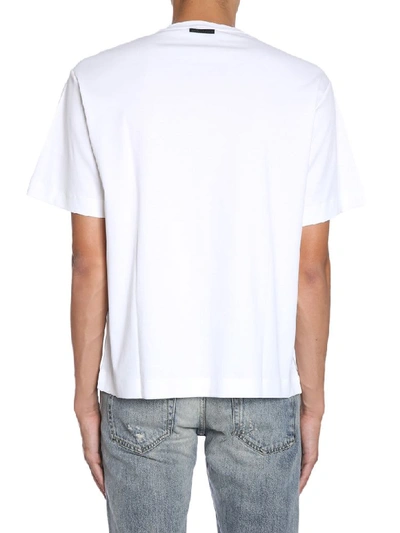 Shop Diesel Black Gold Teorial-m5 T-shirt In Bianco