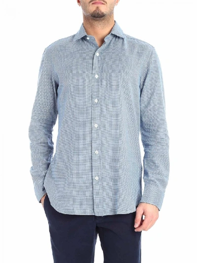 Shop Salvatore Piccolo Shirt Flannel In Heavenly