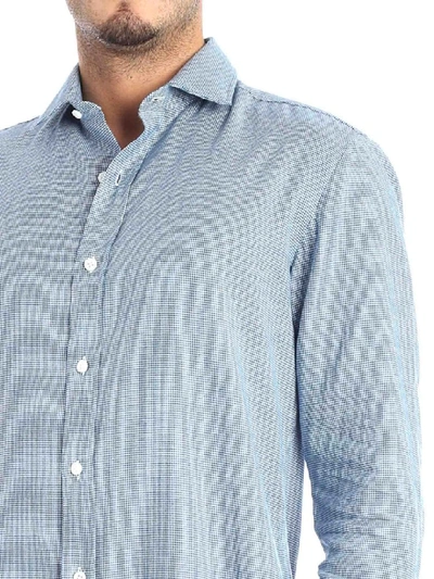 Shop Salvatore Piccolo Shirt Flannel In Heavenly