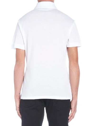 Shop Alexander Mcqueen Dancing Skeleton Polo In White