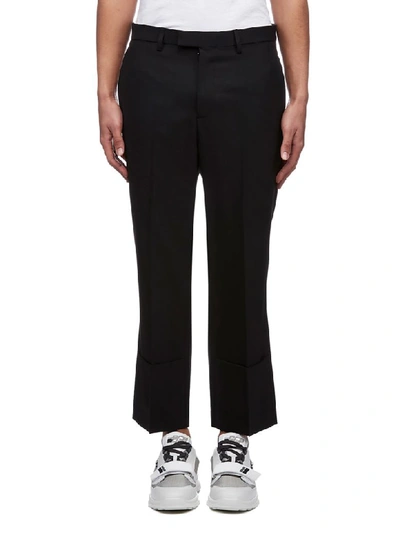 Shop Raf Simons Trousers In Nero