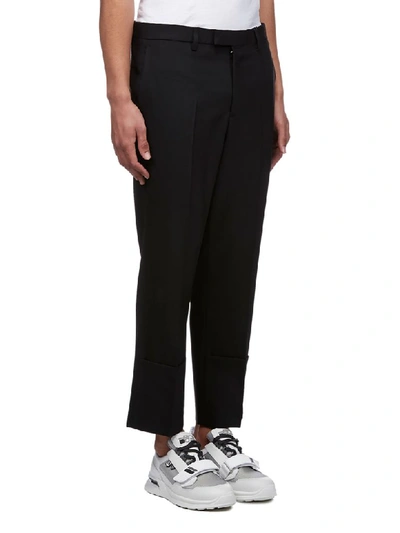 Shop Raf Simons Trousers In Nero