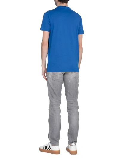 Shop Dsquared2 Cotton T-shirt In Blue