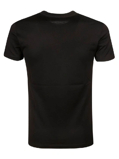 Shop Versace Embroidered Medusa Logo T-shirt In Black