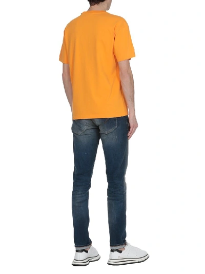Shop Kenzo Cotton T-shirt In Medium Orange