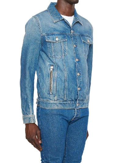 Shop Balmain Jacket In Blue