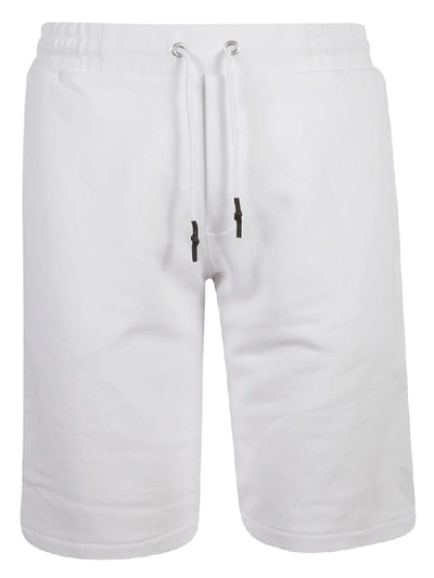 Shop Mcq By Alexander Mcqueen Embroidered Logo Shorts In White