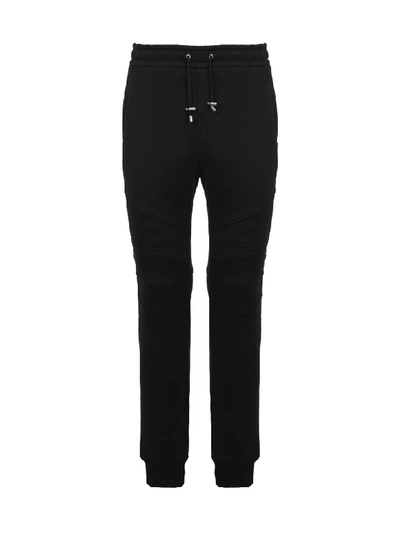 Shop Balmain Sweat Pants In Nero