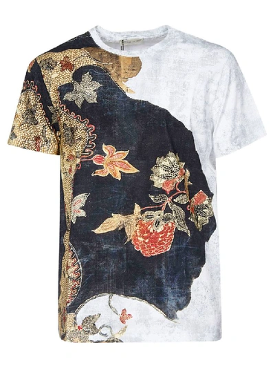 Shop Etro Printed T-shirt In Off White/multicolor