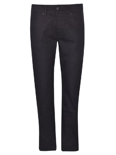 Shop Tom Ford Straight Cut Jeans In Black