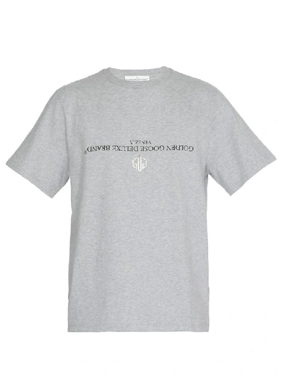 Shop Golden Goose Cotton T-shirt In Melgrey