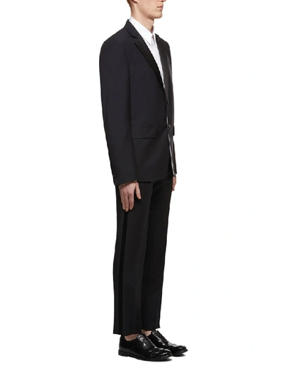 Shop Givenchy Suit In Blu Notte Nero