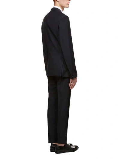 Shop Givenchy Suit In Blu Notte Nero