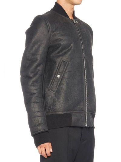Shop Rick Owens Flight Jacket In Black