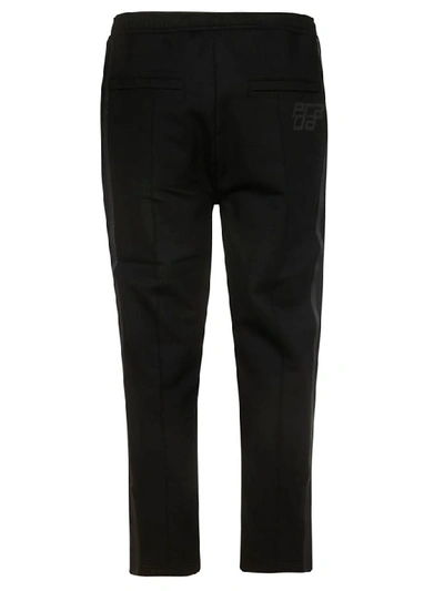 Shop Prada Logo Jogging Track Pants In Black