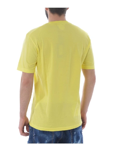 Shop Dsquared2 Short Sleeve T-shirt In Giallo