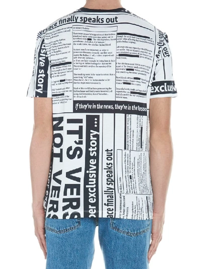 Shop Versace Tabloid T-shirt In Multicolor