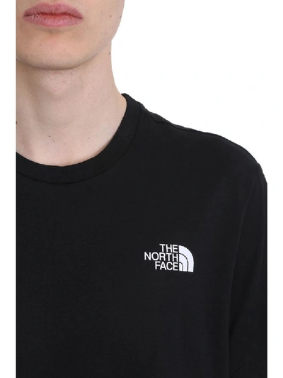 Shop The North Face Black Cotton T-shirt