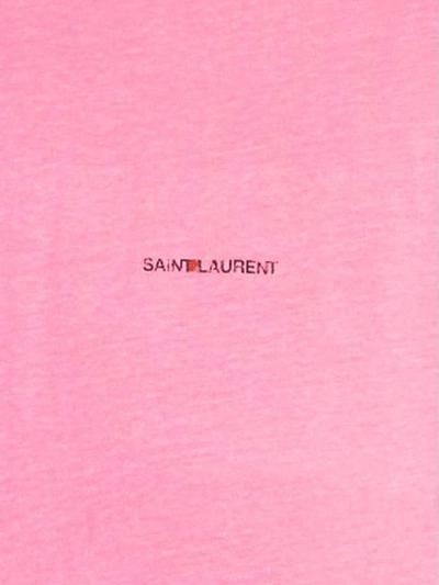 Shop Saint Laurent Rive Gauche T-shirt In Pink
