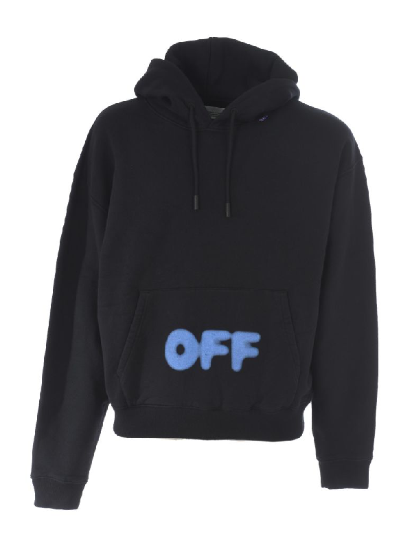 off white blurred hoodie