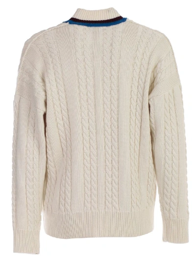 Shop Burberry Cricket Sweater In Natural