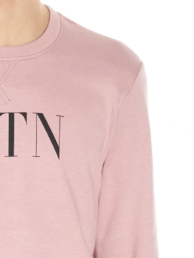 Shop Valentino Vltn Sweatshirt In Pink