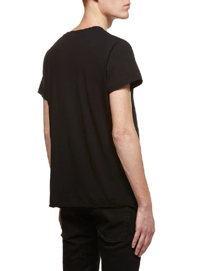 Shop Saint Laurent Short Sleeve T-shirt In Nero Beige