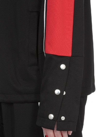 Shop Mcq By Alexander Mcqueen Tech Fabric Jacket In Darkest Black/red