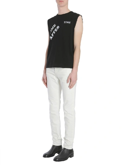 Shop Saint Laurent Sleeveless T-shirt In Nero