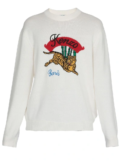 Shop Kenzo Cotton Sweater In White