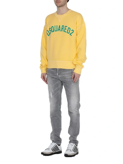 Shop Dsquared2 Cotton T-shirt In Yellow