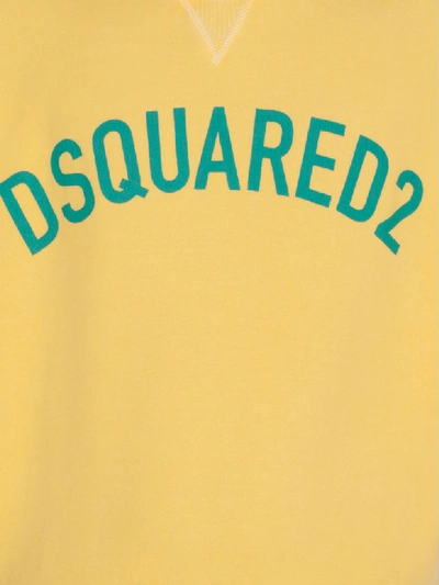 Shop Dsquared2 Cotton T-shirt In Yellow