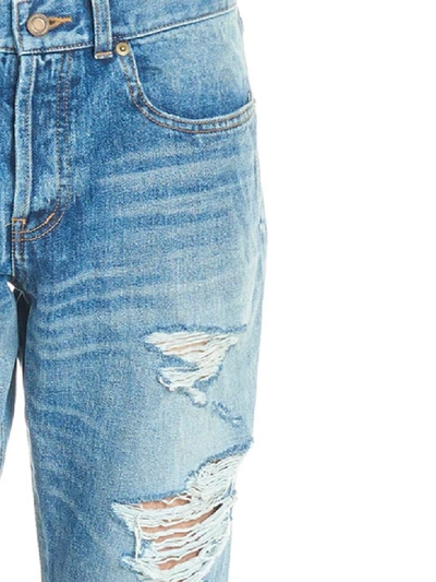 Shop Saint Laurent Jeans In Blue