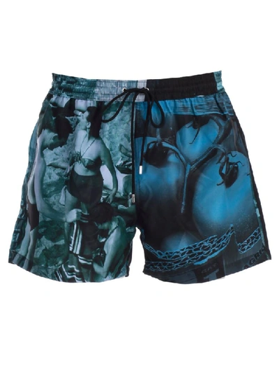 Shop Paul Smith Costume Shorts In Blue