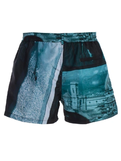 Shop Paul Smith Costume Shorts In Blue