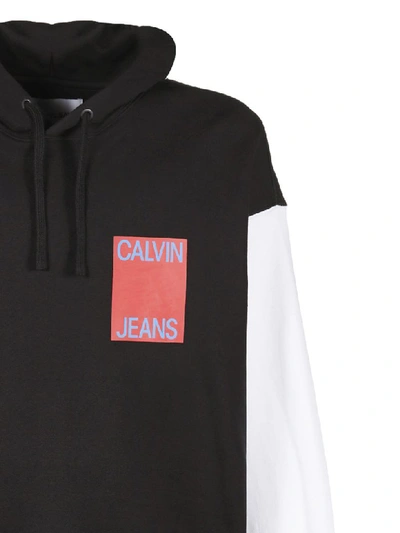Shop Calvin Klein Jeans Est.1978 Fleece In Nero Bianco Rosso