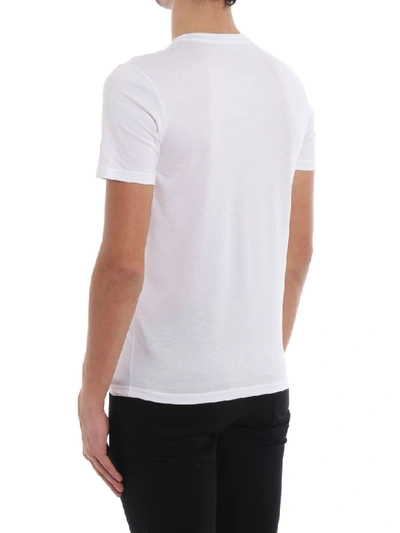 Shop Fendi Logo Print T-shirt In Znm White