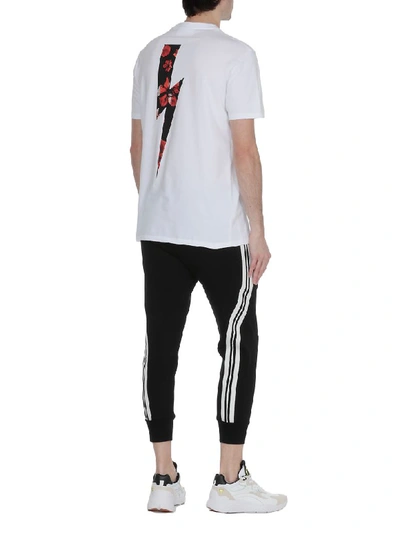 Shop Neil Barrett Cotton T-shirt In White/red