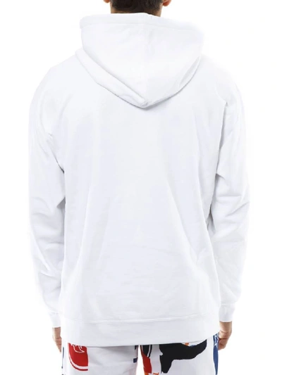 Shop Calvin Klein Jeans Est.1978 White Cotton Hoodie Sweatshirt